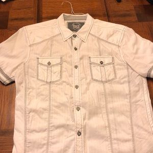 BKE white shirt black stitching Buckle XL